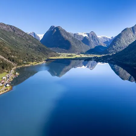Alongside The Beautiful Fjaerlandsfjord