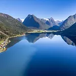 Alongside The Beautiful Fjaerlandsfjord